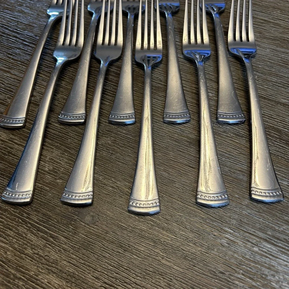 Lenox Portola 18/10 Stainless Steel Dinner Forks 8.25